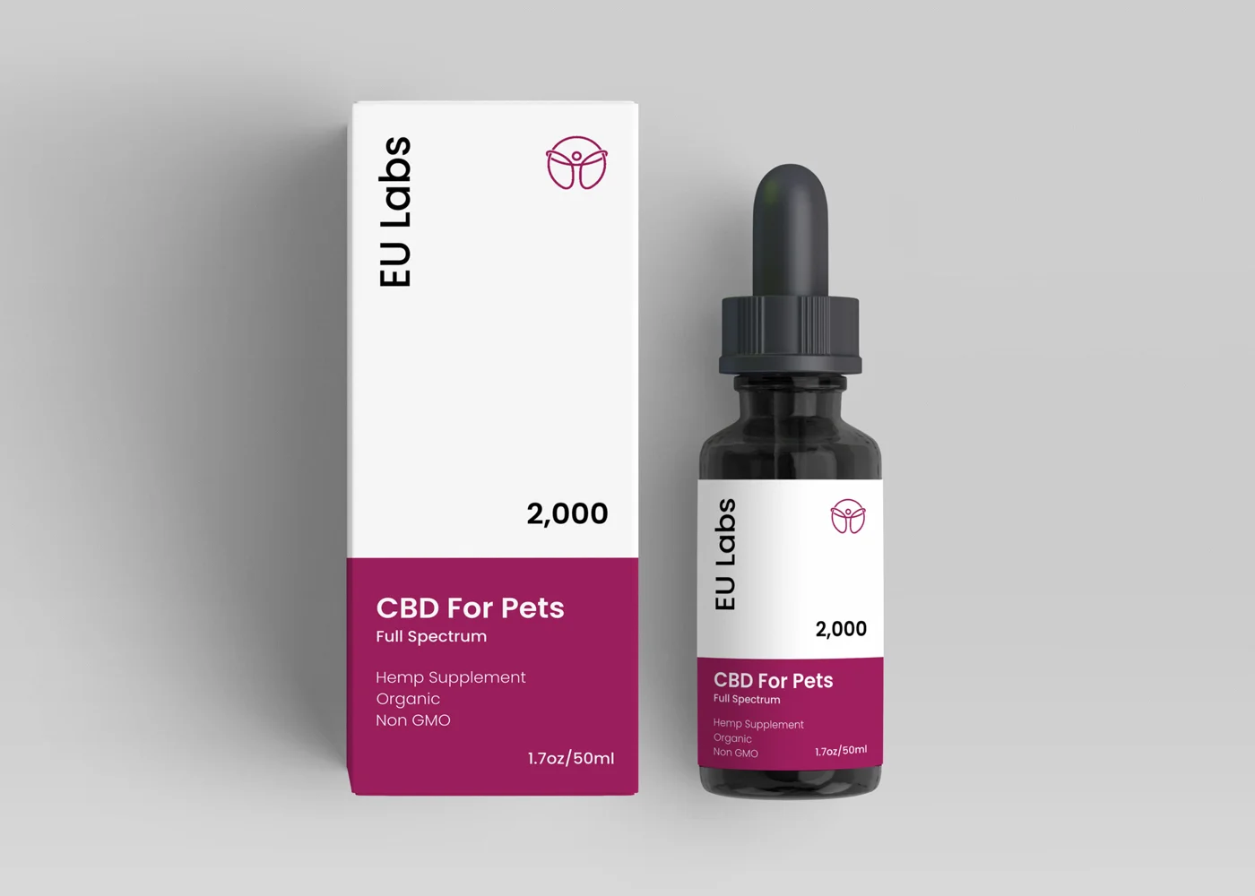 Pet full-spectrum 2000mg CBD oil 50ml bottle, 40mg per ml — CBD Oil Adelaide