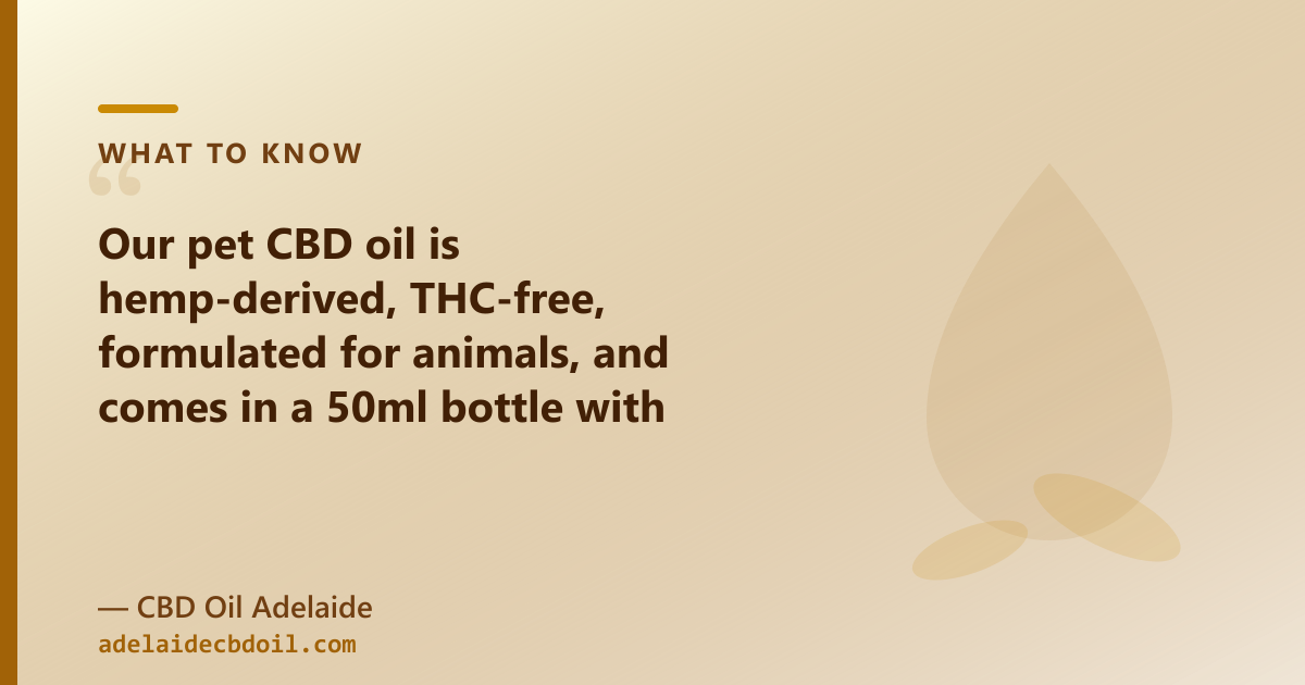Pet CBD oil 2000mg, $179.90 AUD — full-spectrum hemp extract, MCT carrier, for dogs and cats, from CBD Oil Adelaide in Adelaide