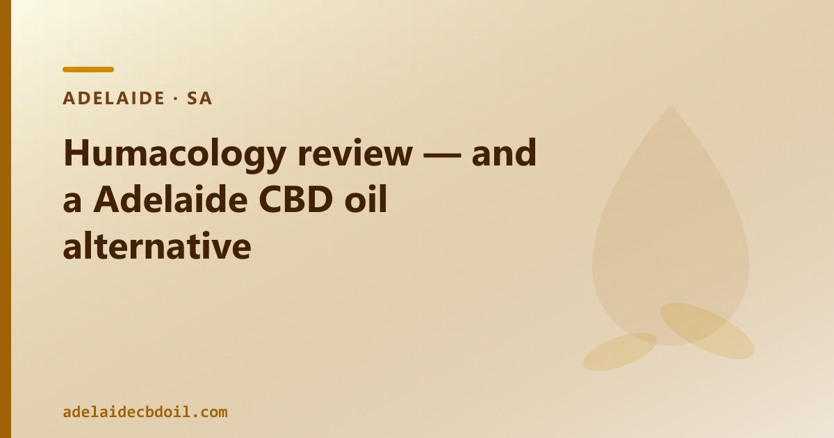 Humacology review — an Australian CBD Oil Alternative